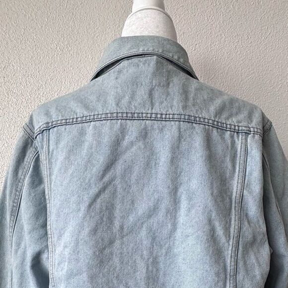 Brooklyn Cloth Denim Jacket Trucker Western Blue Pockets SZ M - Picture 10 of 12